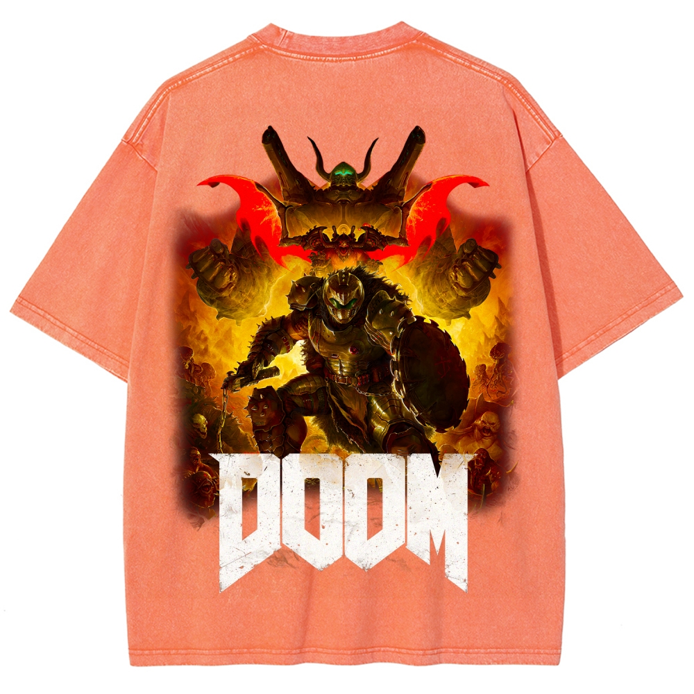 DOOM Unisex Fit Washed T-Shirt 2603016949