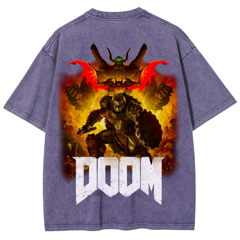 DOOM Unisex Fit Washed T-Shirt 2603016949