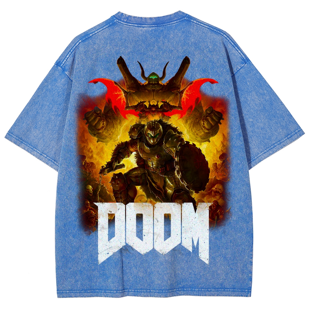 DOOM Unisex Fit Washed T-Shirt 2603016949