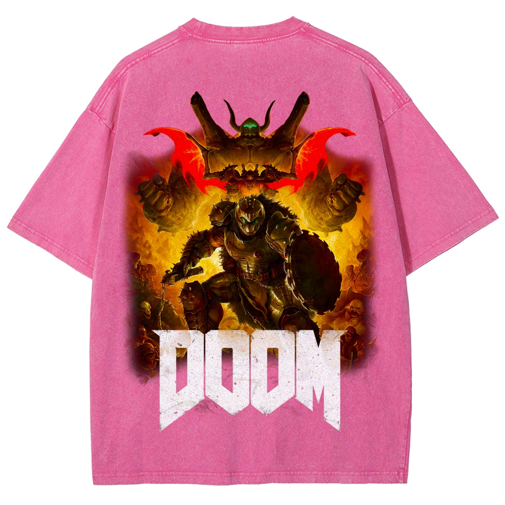DOOM Unisex Fit Washed T-Shirt 2603016949
