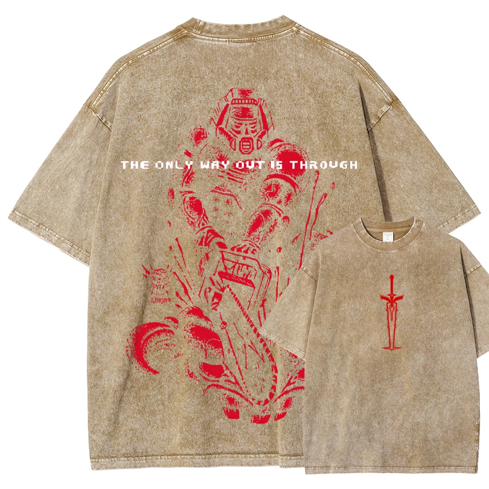 DOOM Unisex Fit Washed T-Shirt 2603016956