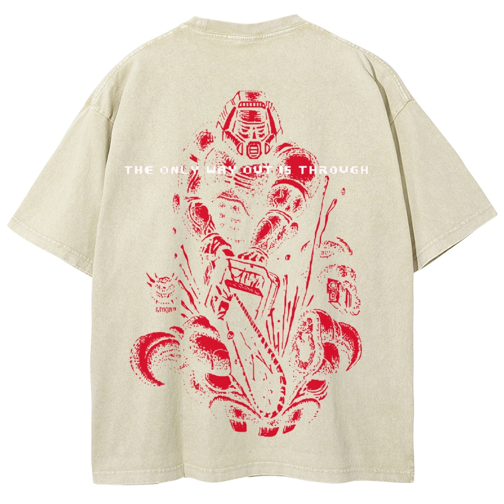 DOOM Unisex Fit Washed T-Shirt 2603016956