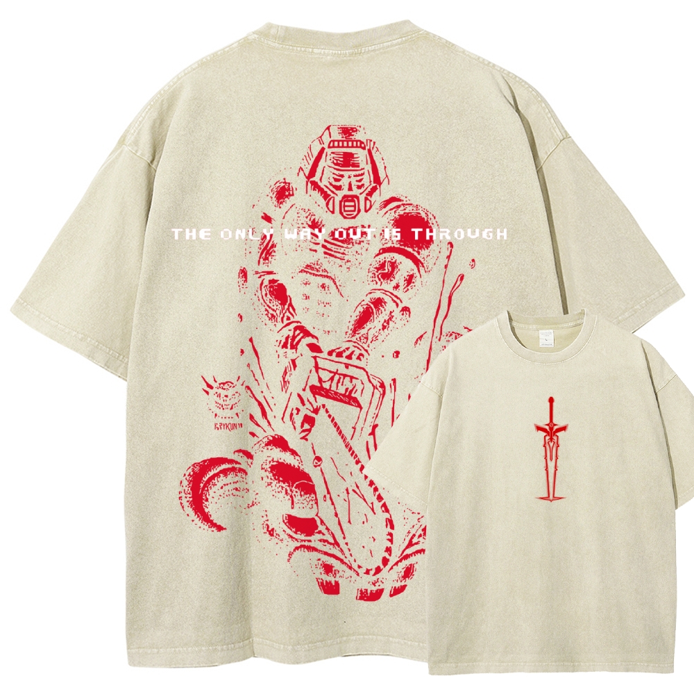 DOOM Unisex Fit Washed T-Shirt 2603016956