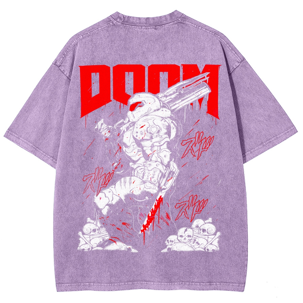 DOOM Unisex Fit Washed T-Shirt 2603016969