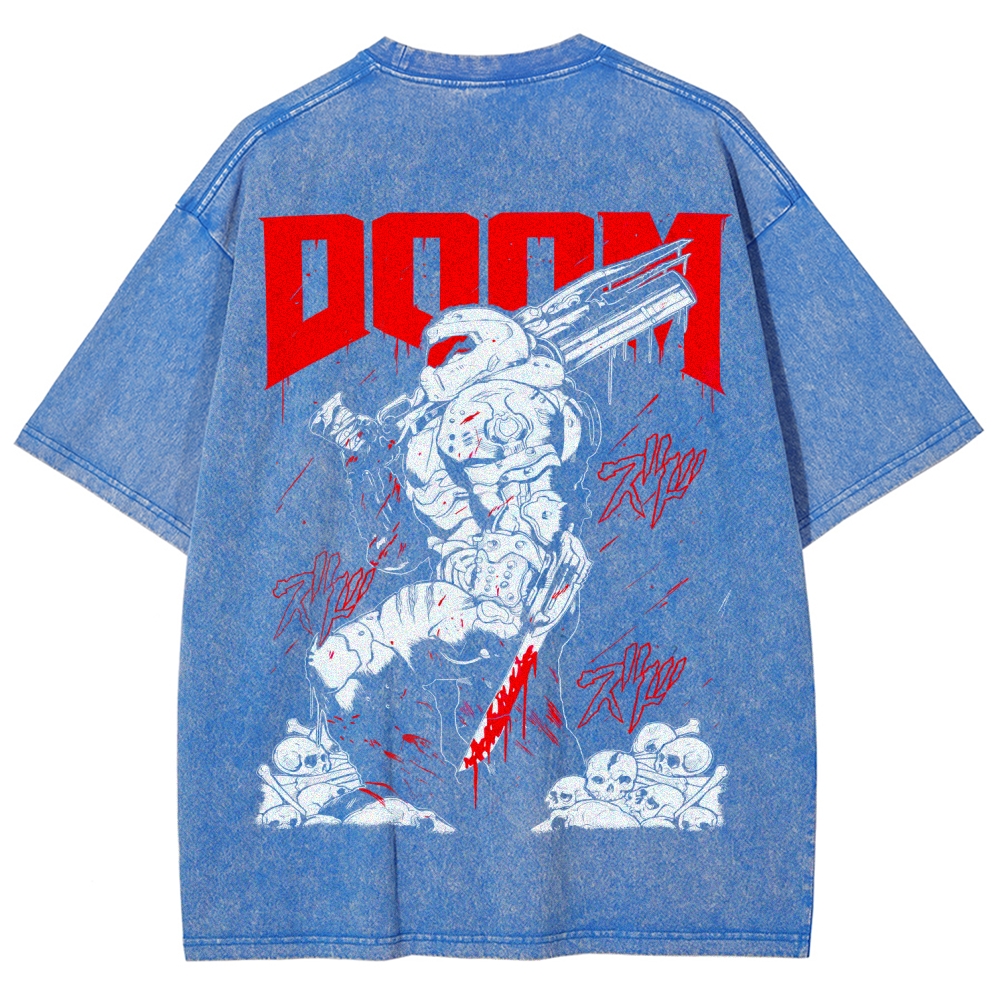 DOOM Unisex Fit Washed T-Shirt 2603016969
