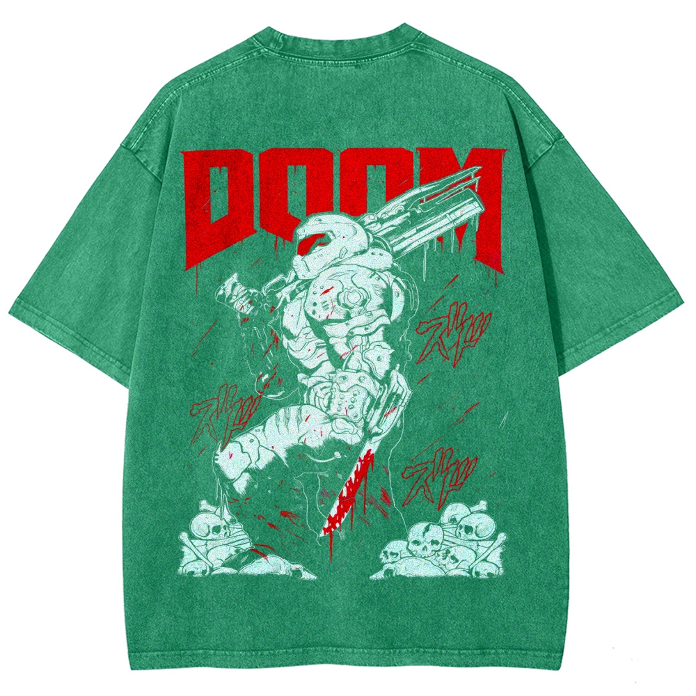 DOOM Unisex Fit Washed T-Shirt 2603016969