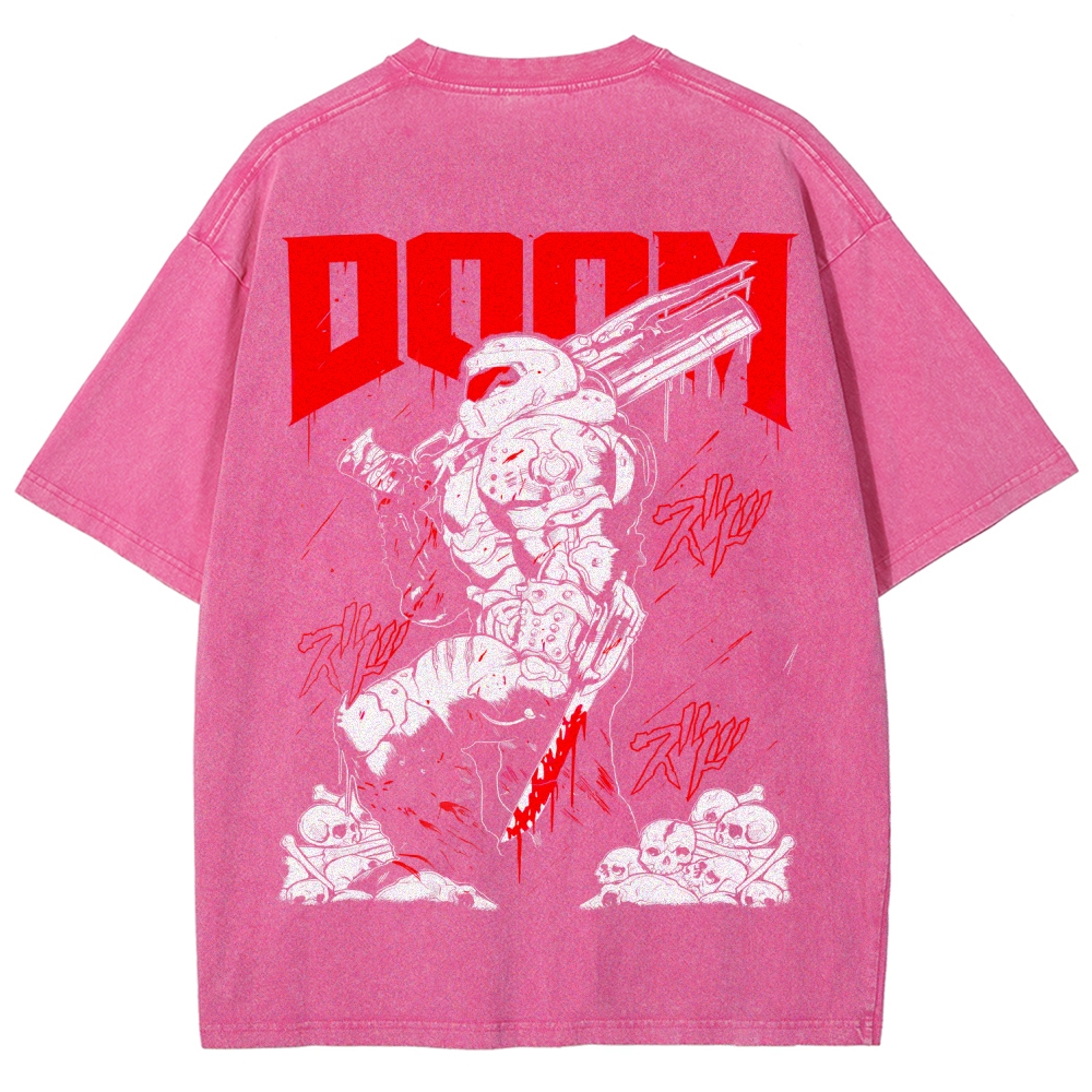 DOOM Unisex Fit Washed T-Shirt 2603016969