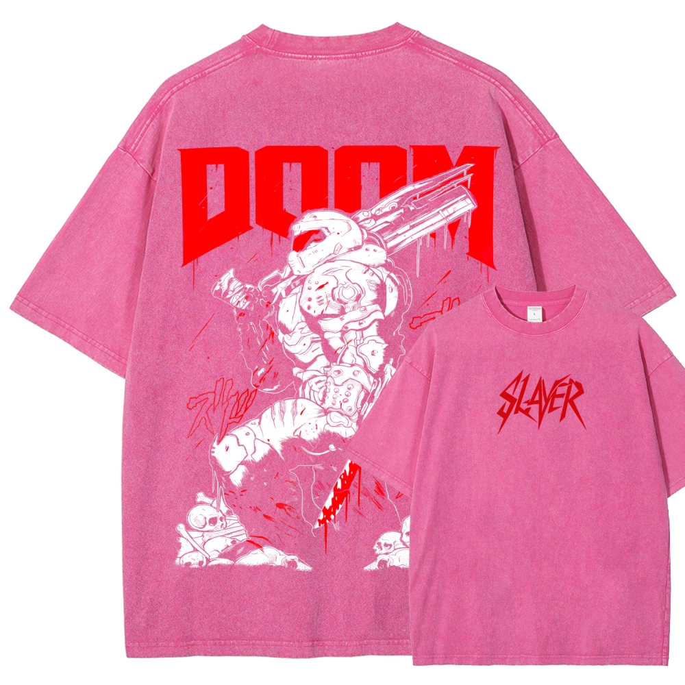DOOM Unisex Fit Washed T-Shirt 2603016969