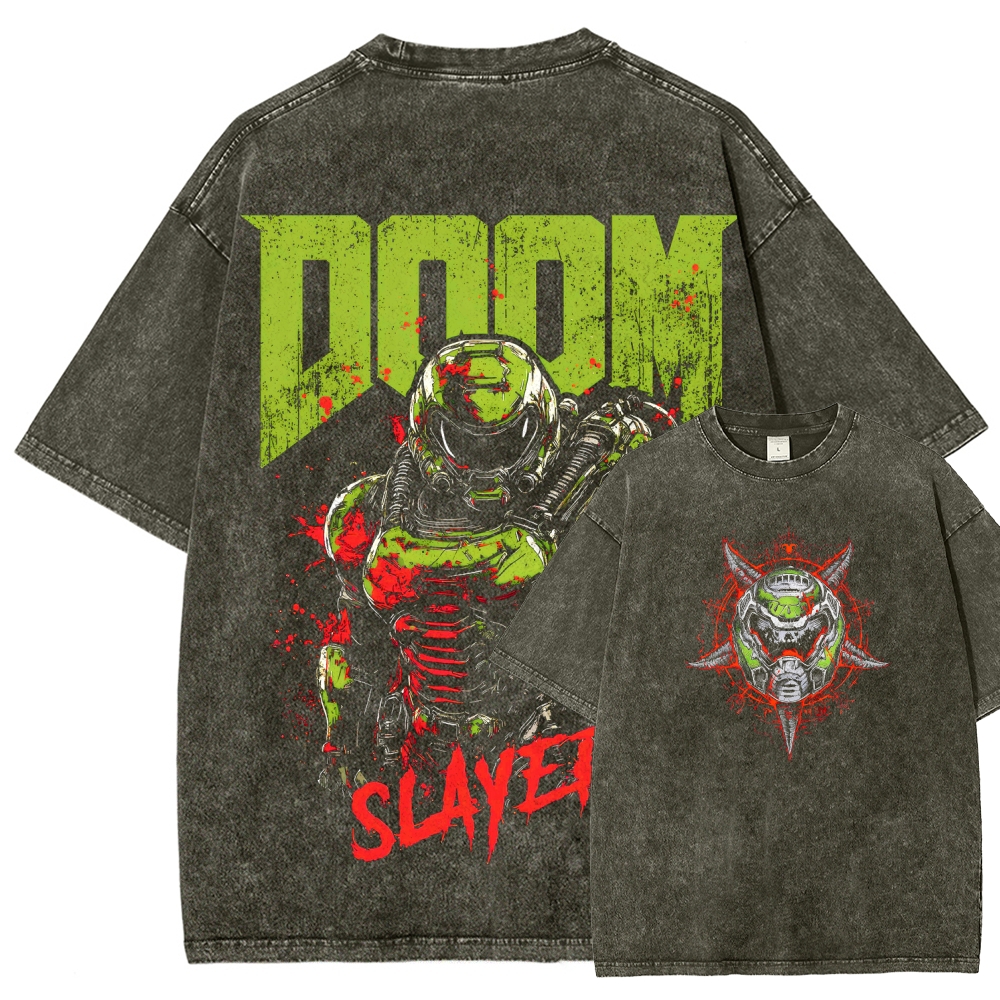DOOM Unisex Fit Washed T-Shirt 2603017014
