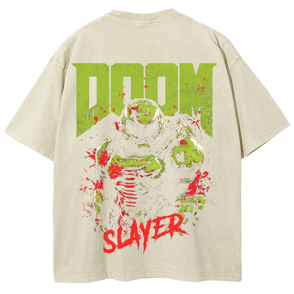 DOOM Unisex Fit Washed T-Shirt 2603017014
