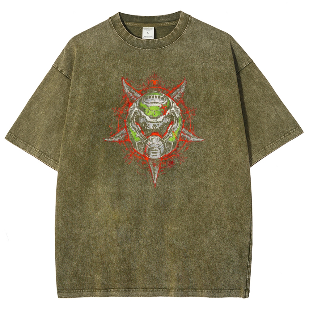 DOOM Unisex Fit Washed T-Shirt 2603017014