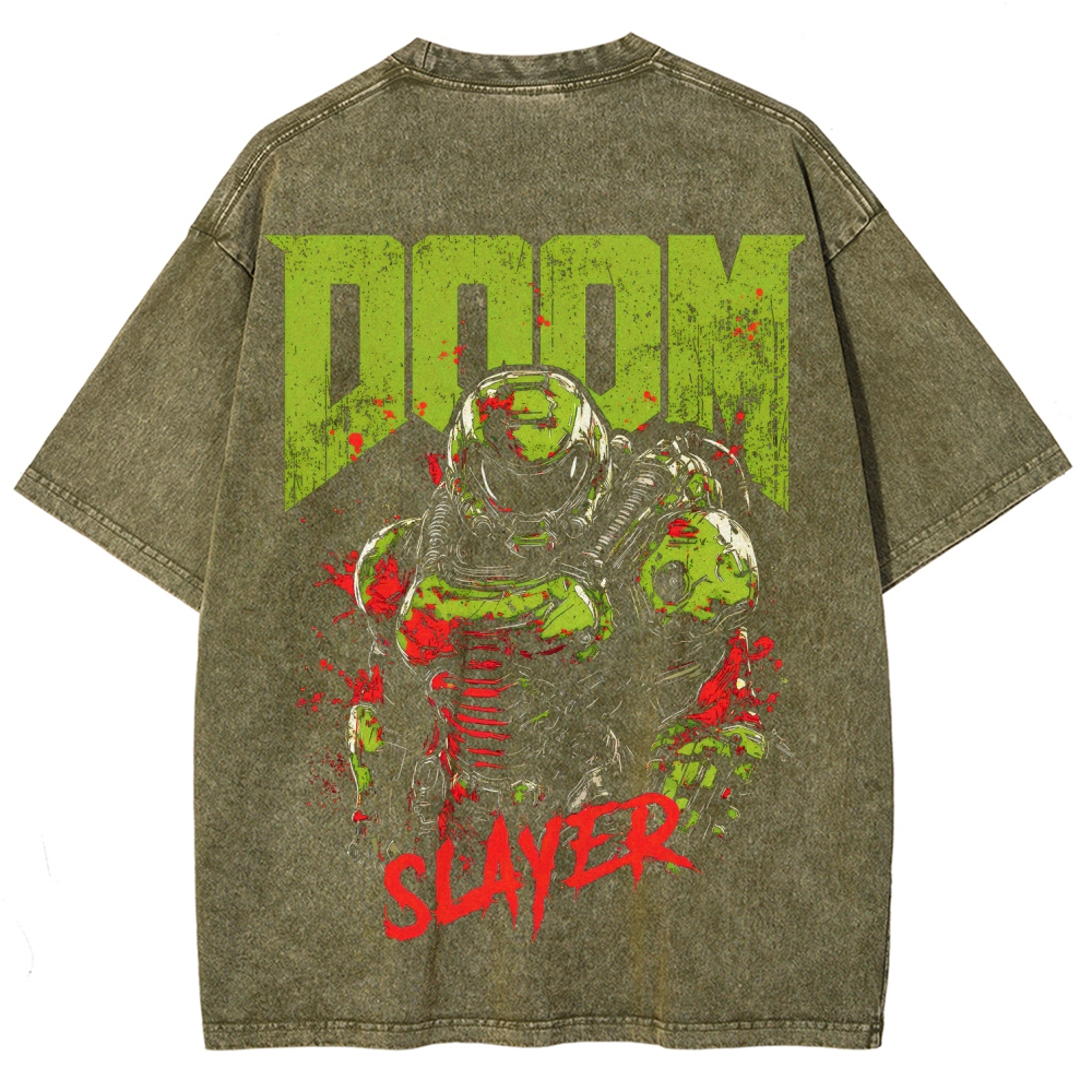 DOOM Unisex Fit Washed T-Shirt 2603017014
