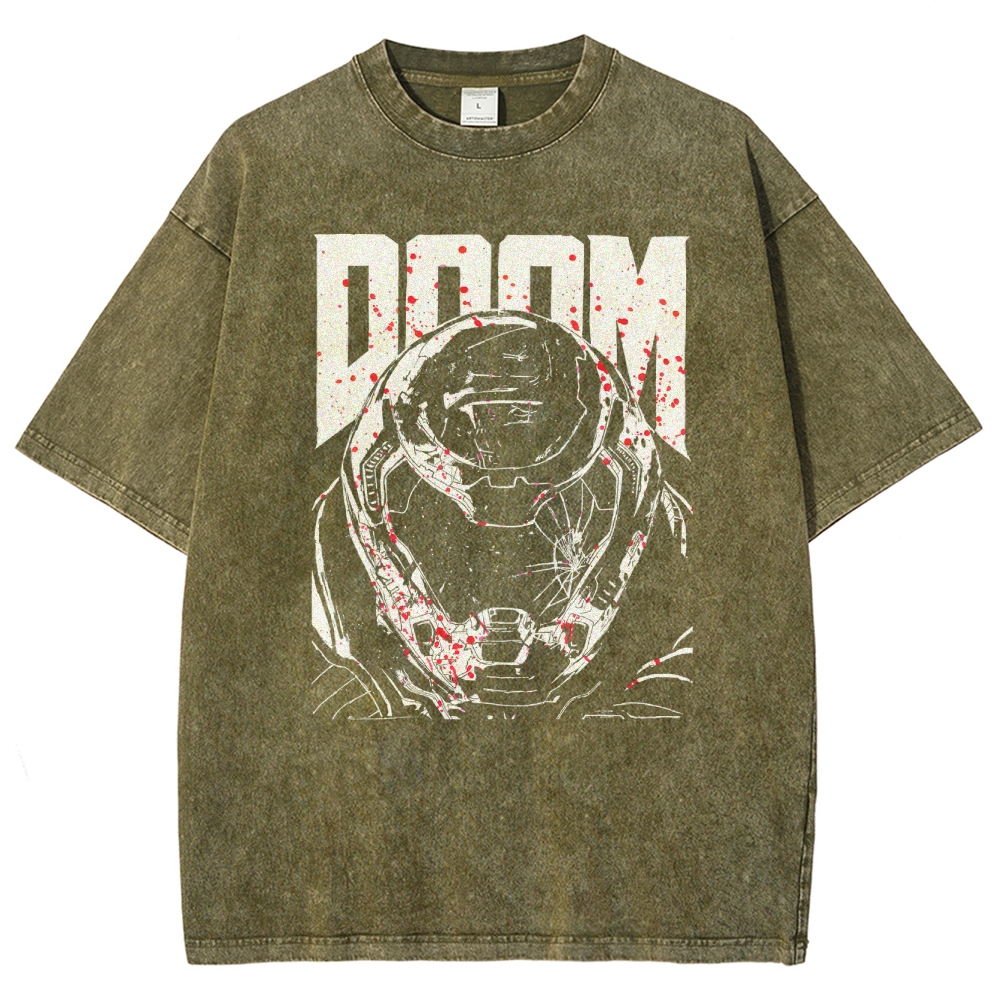 DOOM Unisex Fit Washed T-Shirt 2603017129