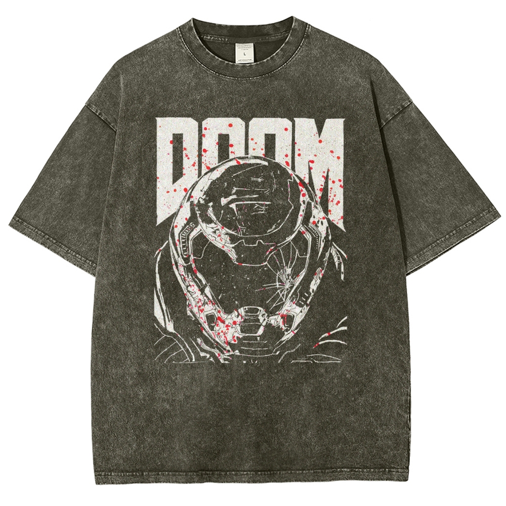 DOOM Unisex Fit Washed T-Shirt 2603017129