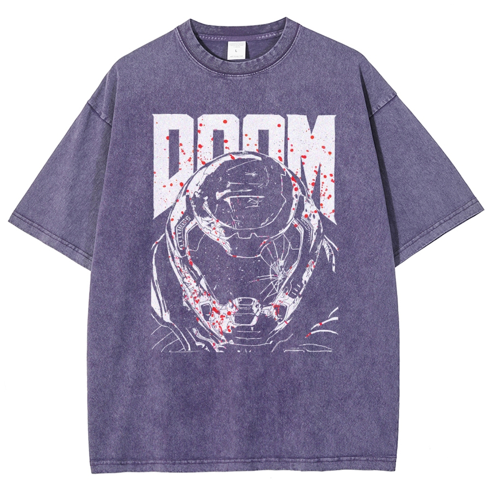 DOOM Unisex Fit Washed T-Shirt 2603017129