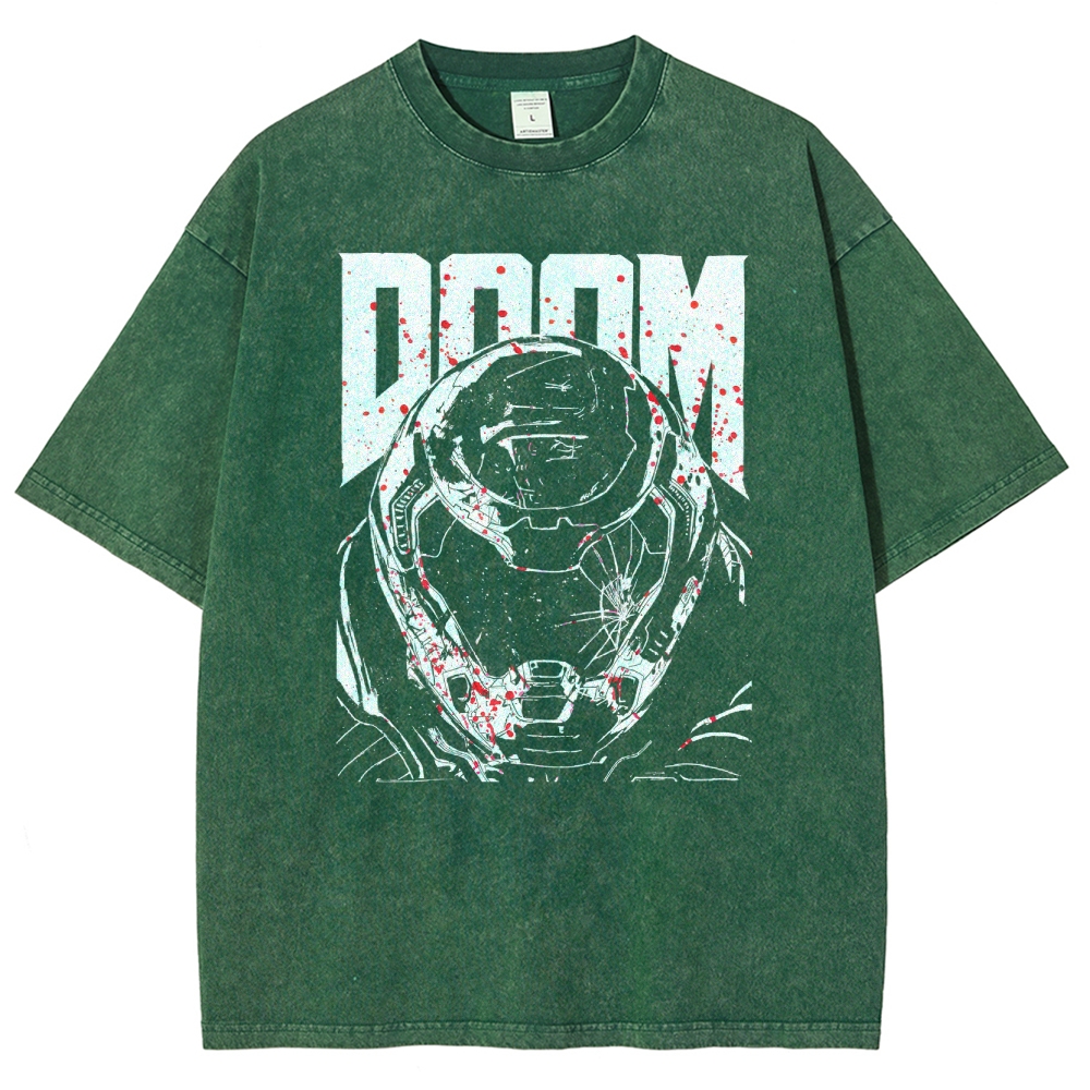 DOOM Unisex Fit Washed T-Shirt 2603017129