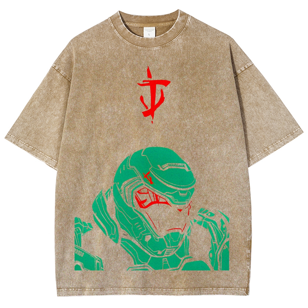 DOOM Unisex Fit Washed T-Shirt 2603017146