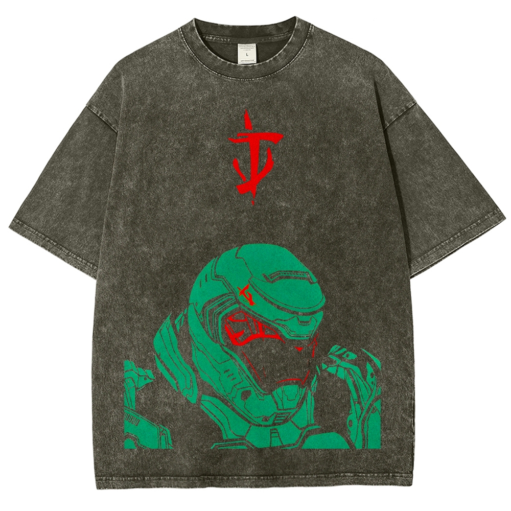 DOOM Unisex Fit Washed T-Shirt 2603017146