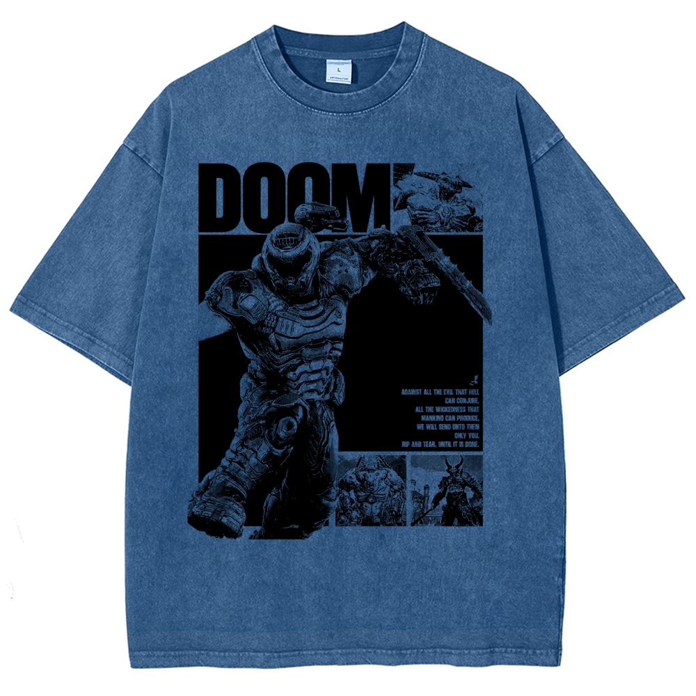 DOOM Unisex Fit Washed T-Shirt 2603017149
