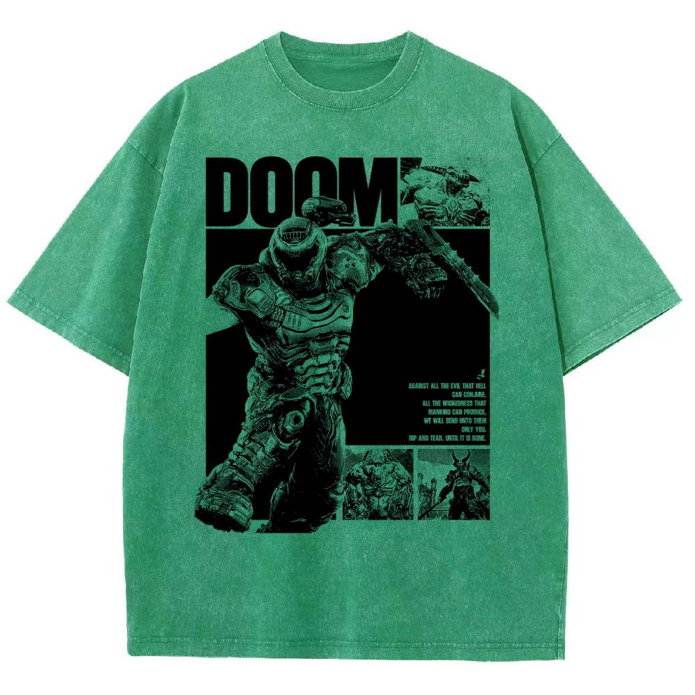 DOOM Unisex Fit Washed T-Shirt 2603017149