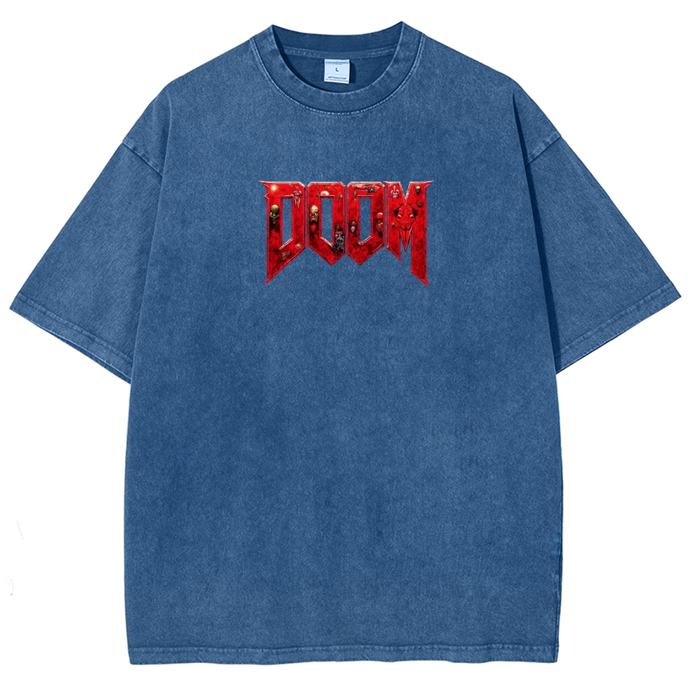 DOOM Unisex Fit Washed T-Shirt 2603017153