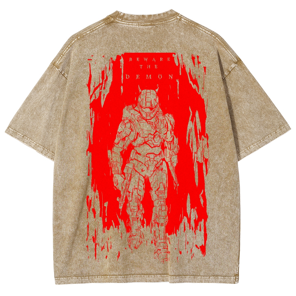 DOOM Unisex Fit Washed T-Shirt 2603017153