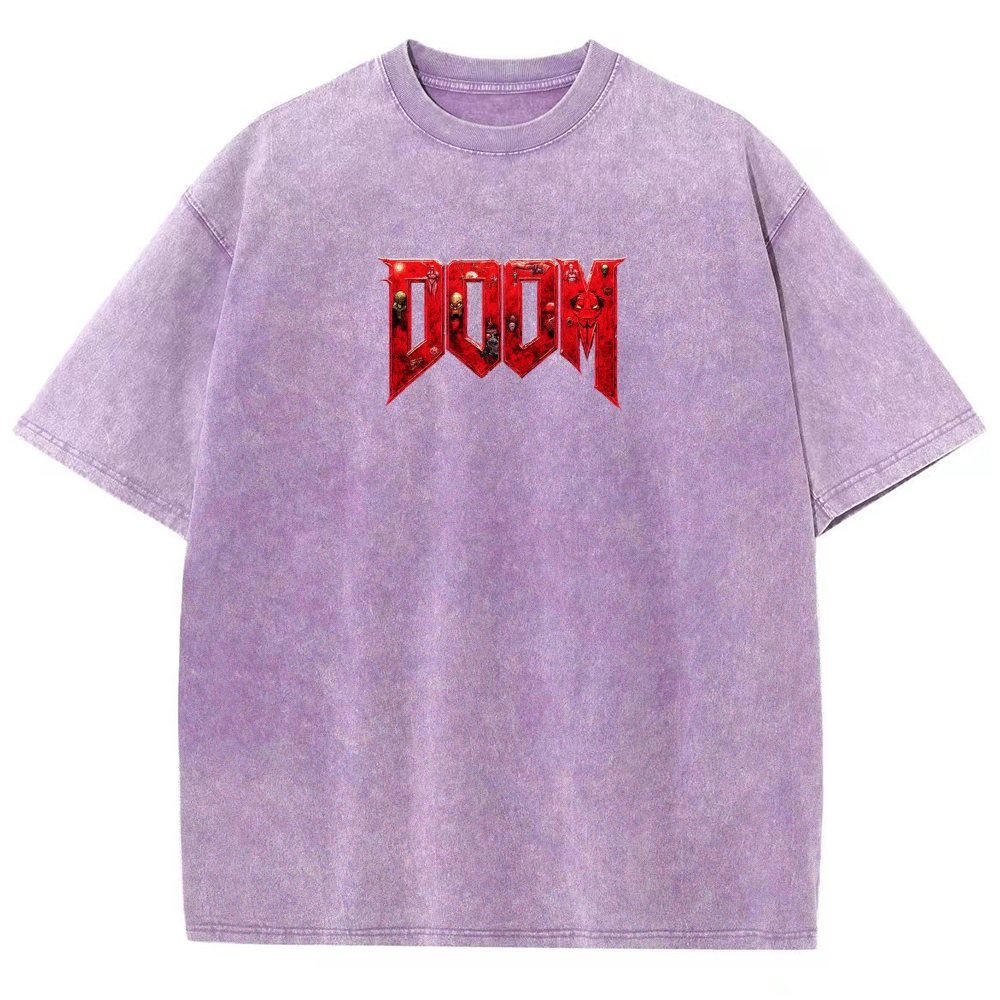 DOOM Unisex Fit Washed T-Shirt 2603017153