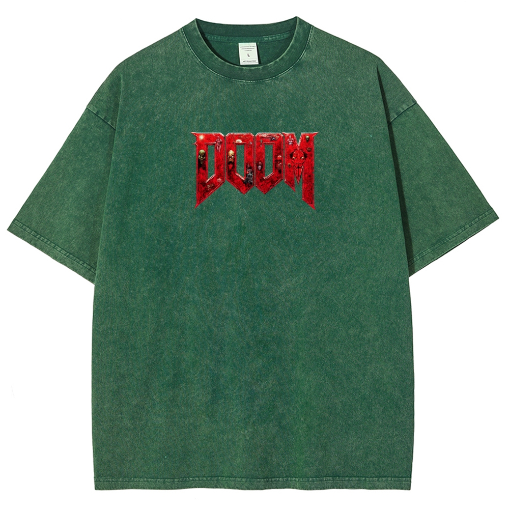 DOOM Unisex Fit Washed T-Shirt 2603017153