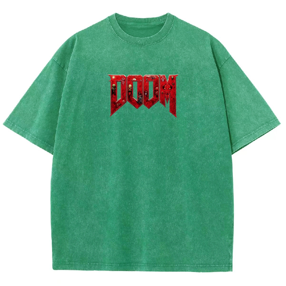 DOOM Unisex Fit Washed T-Shirt 2603017153