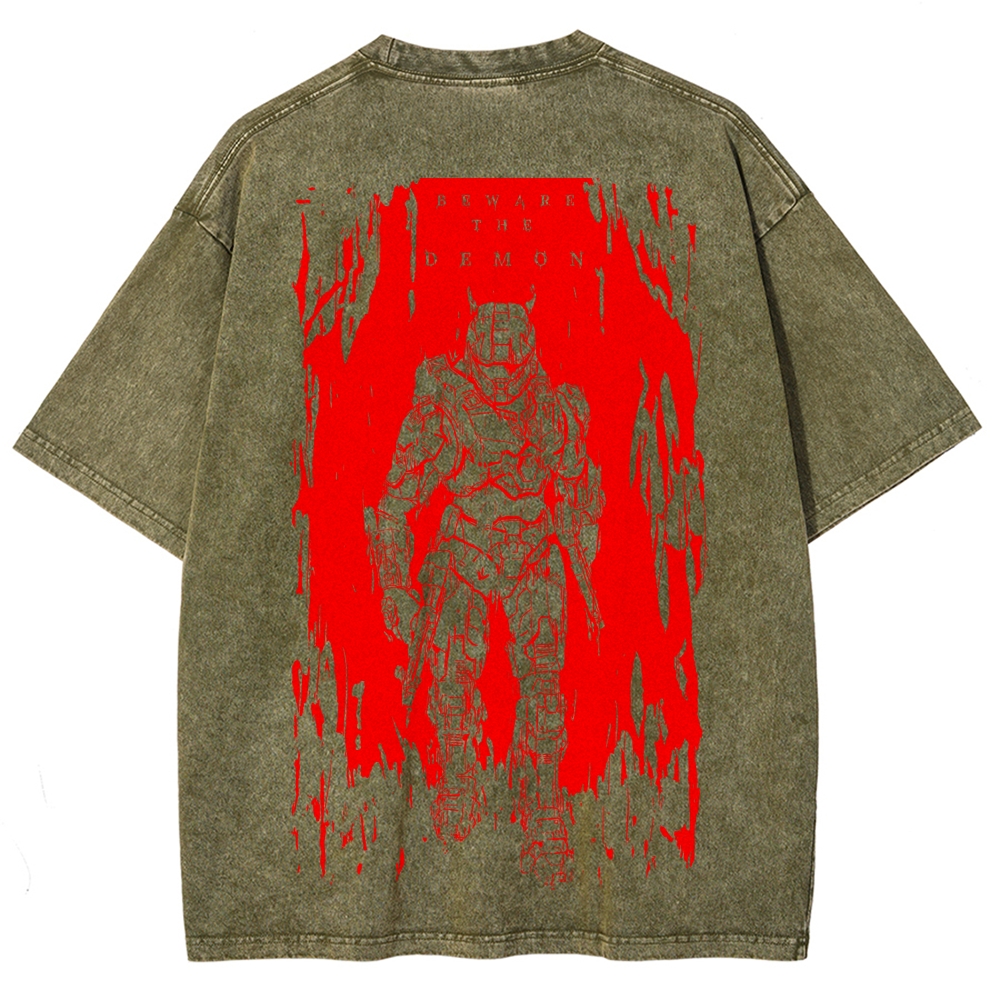 DOOM Unisex Fit Washed T-Shirt 2603017153