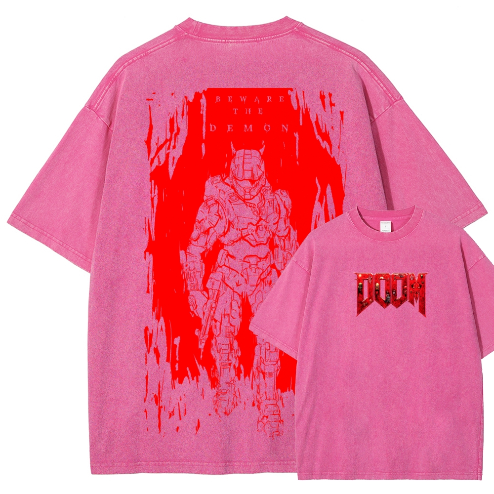 DOOM Unisex Fit Washed T-Shirt 2603017153