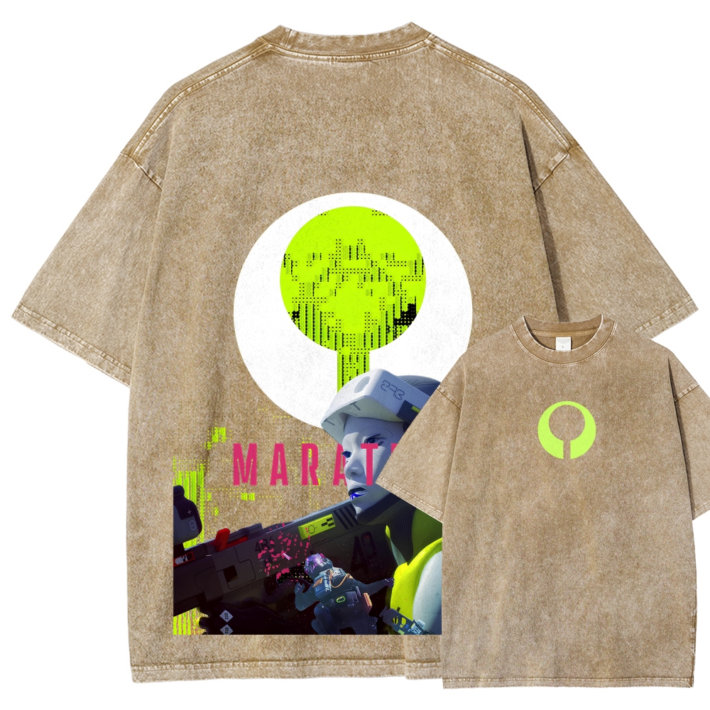 Marathon Unisex Fit Washed T-Shirt 2603017733