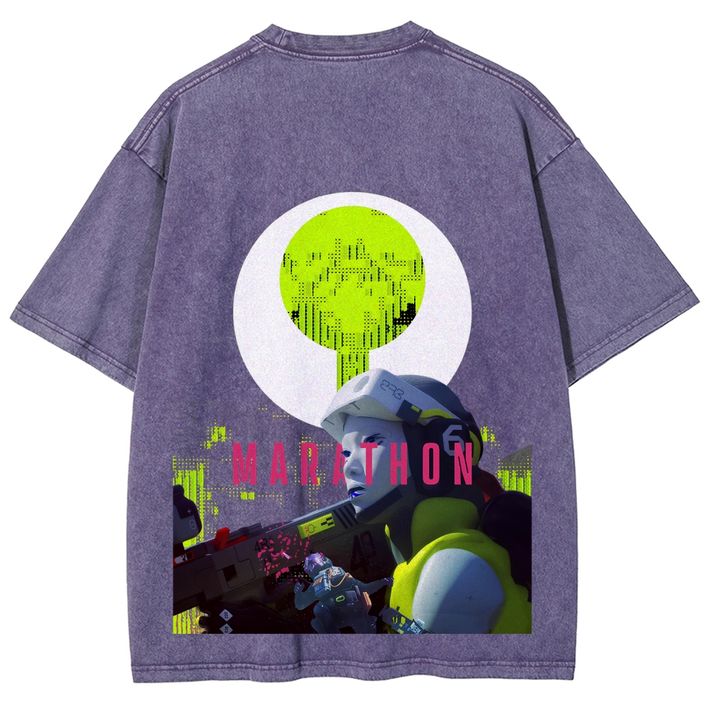 Marathon Unisex Fit Washed T-Shirt 2603017733
