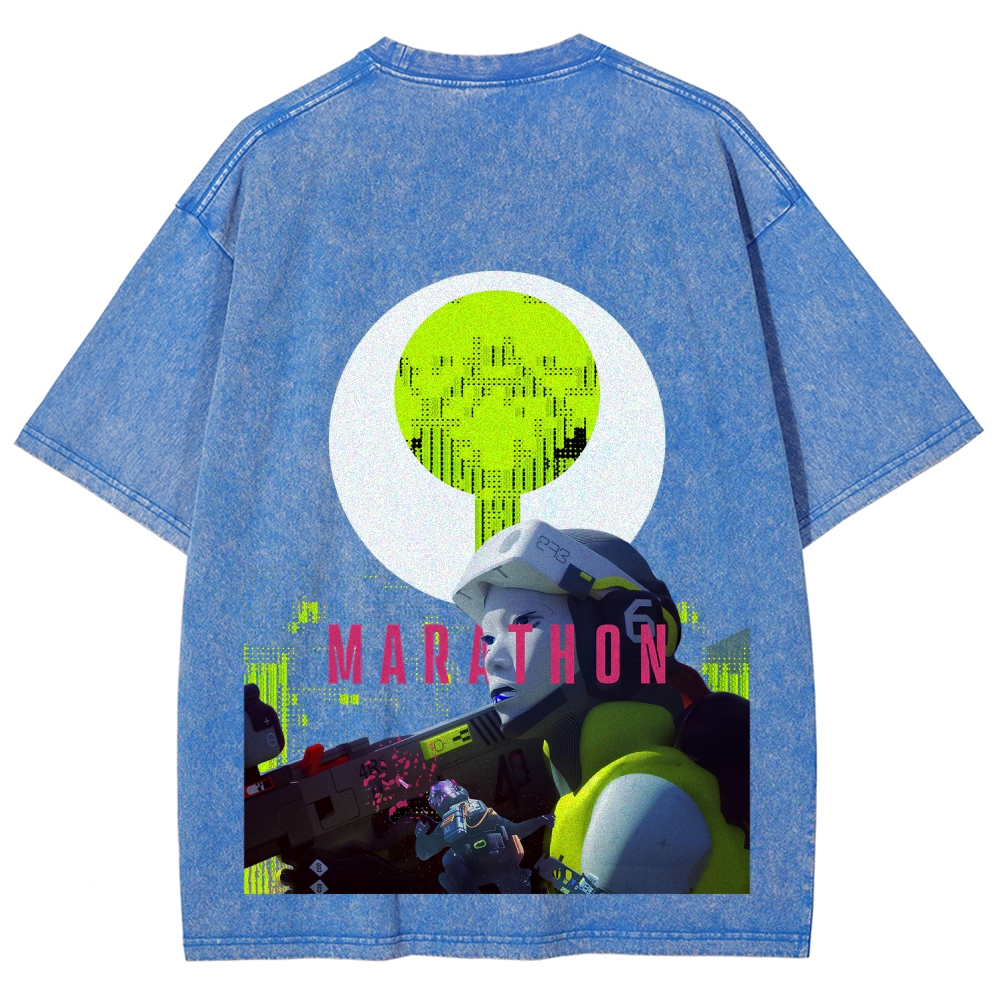 Marathon Unisex Fit Washed T-Shirt 2603017733