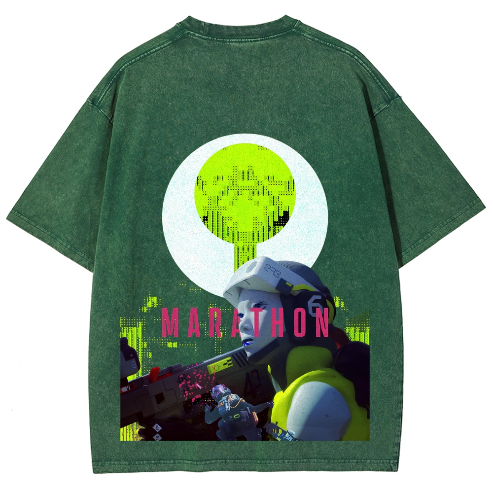 Marathon Unisex Fit Washed T-Shirt 2603017733