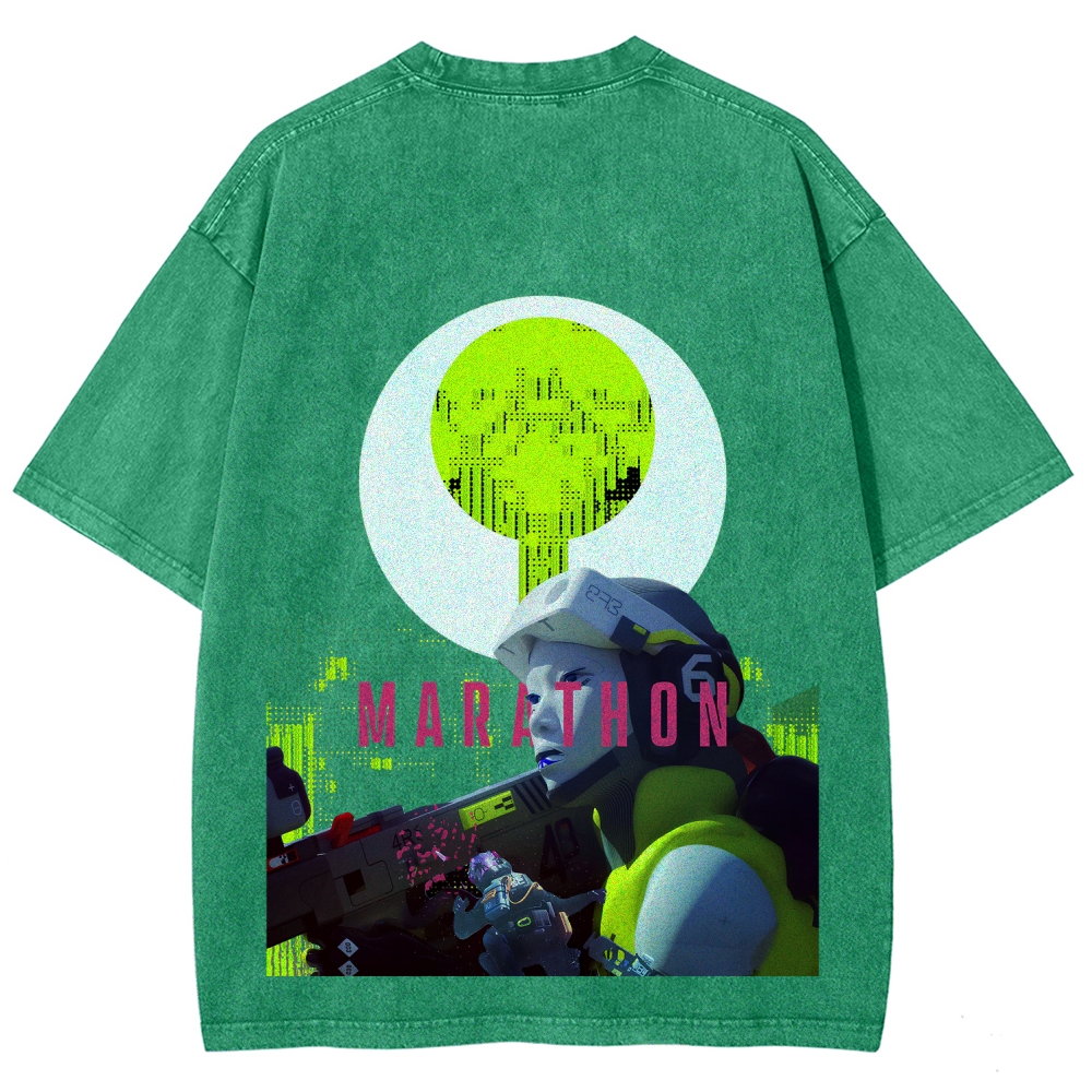 Marathon Unisex Fit Washed T-Shirt 2603017733