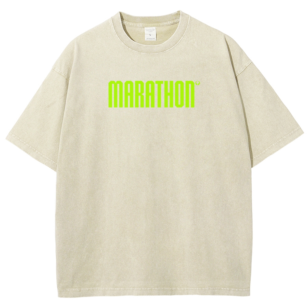 Marathon Unisex Fit Washed T-Shirt 2603017735