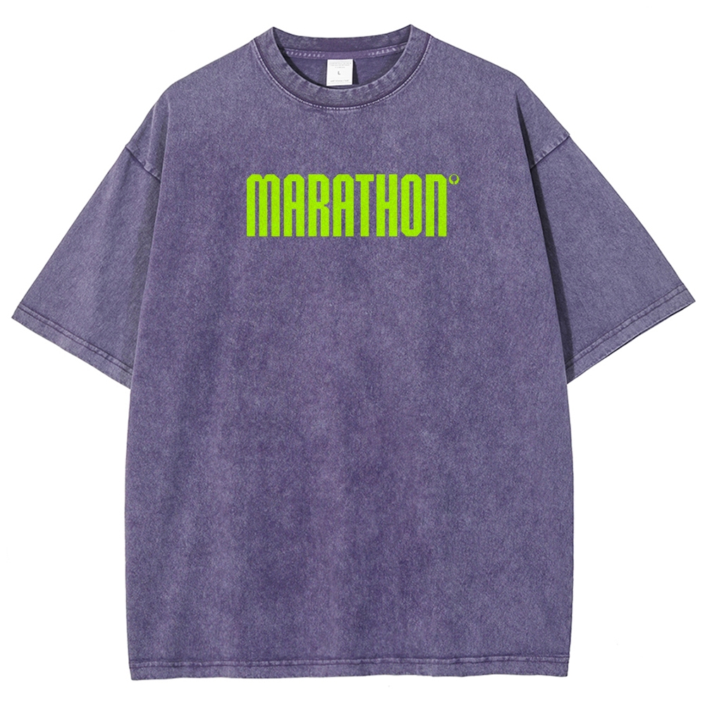 Marathon Unisex Fit Washed T-Shirt 2603017735