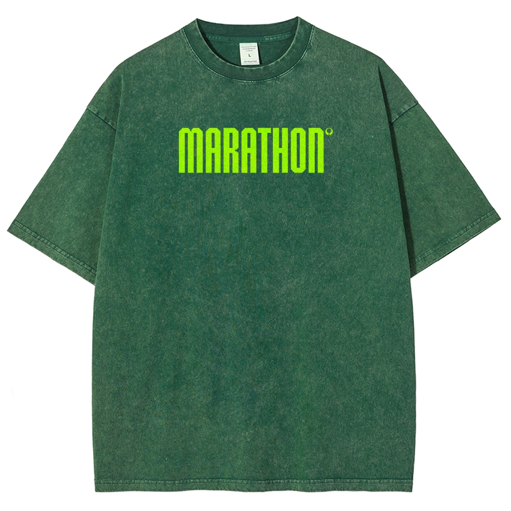 Marathon Unisex Fit Washed T-Shirt 2603017735