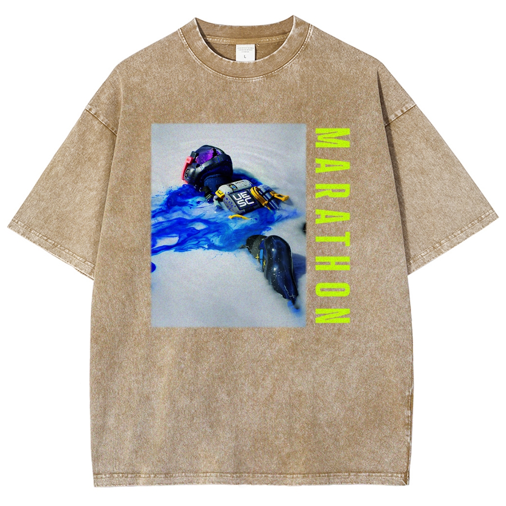 Marathon Unisex Fit Washed T-Shirt 2603017737