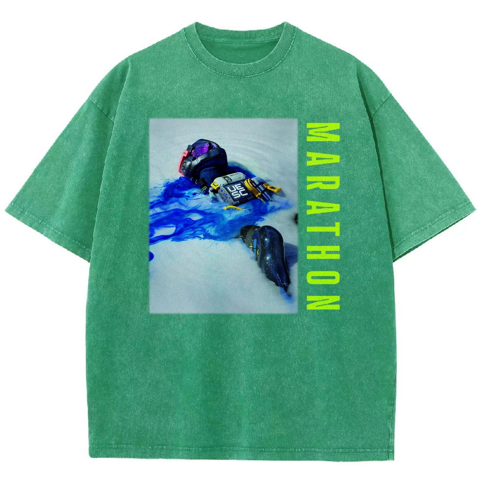 Marathon Unisex Fit Washed T-Shirt 2603017737