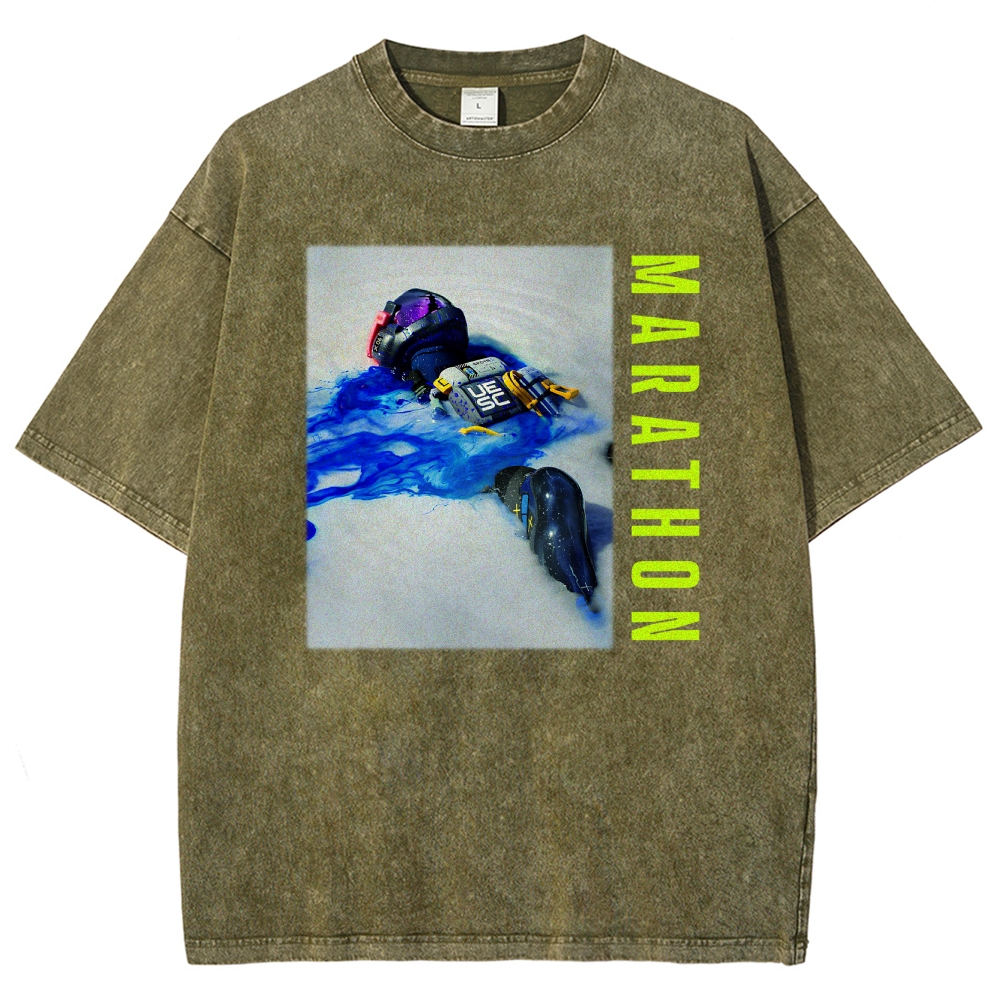 Marathon Unisex Fit Washed T-Shirt 2603017737