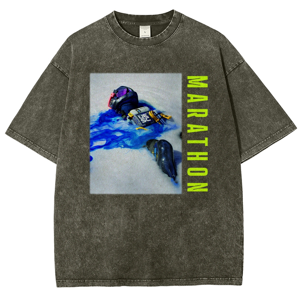 Marathon Unisex Fit Washed T-Shirt 2603017737