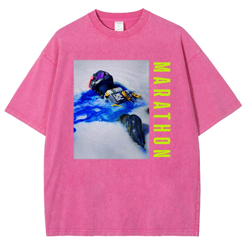 Marathon Unisex Fit Washed T-Shirt 2603017737