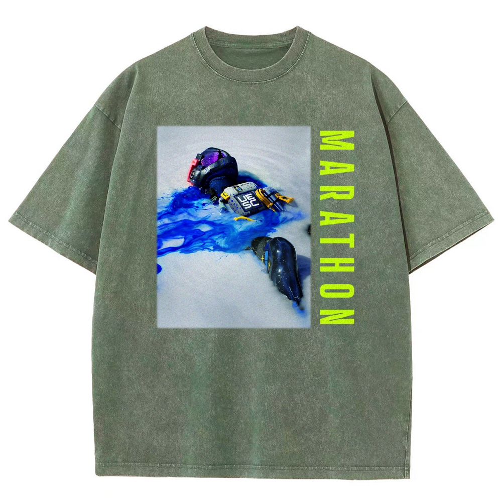 Marathon Unisex Fit Washed T-Shirt 2603017737