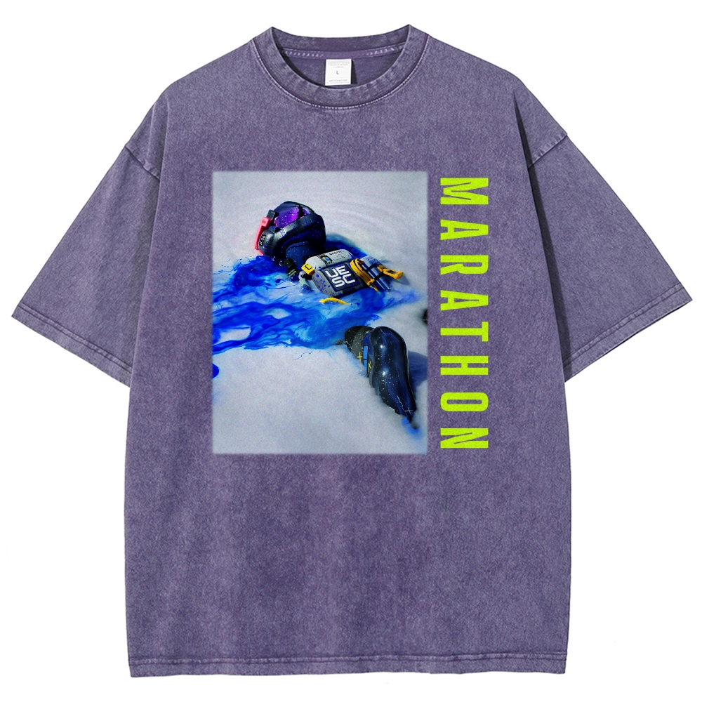 Marathon Unisex Fit Washed T-Shirt 2603017737