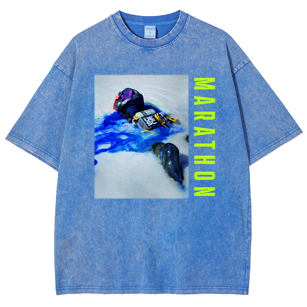 Marathon Unisex Fit Washed T-Shirt 2603017737