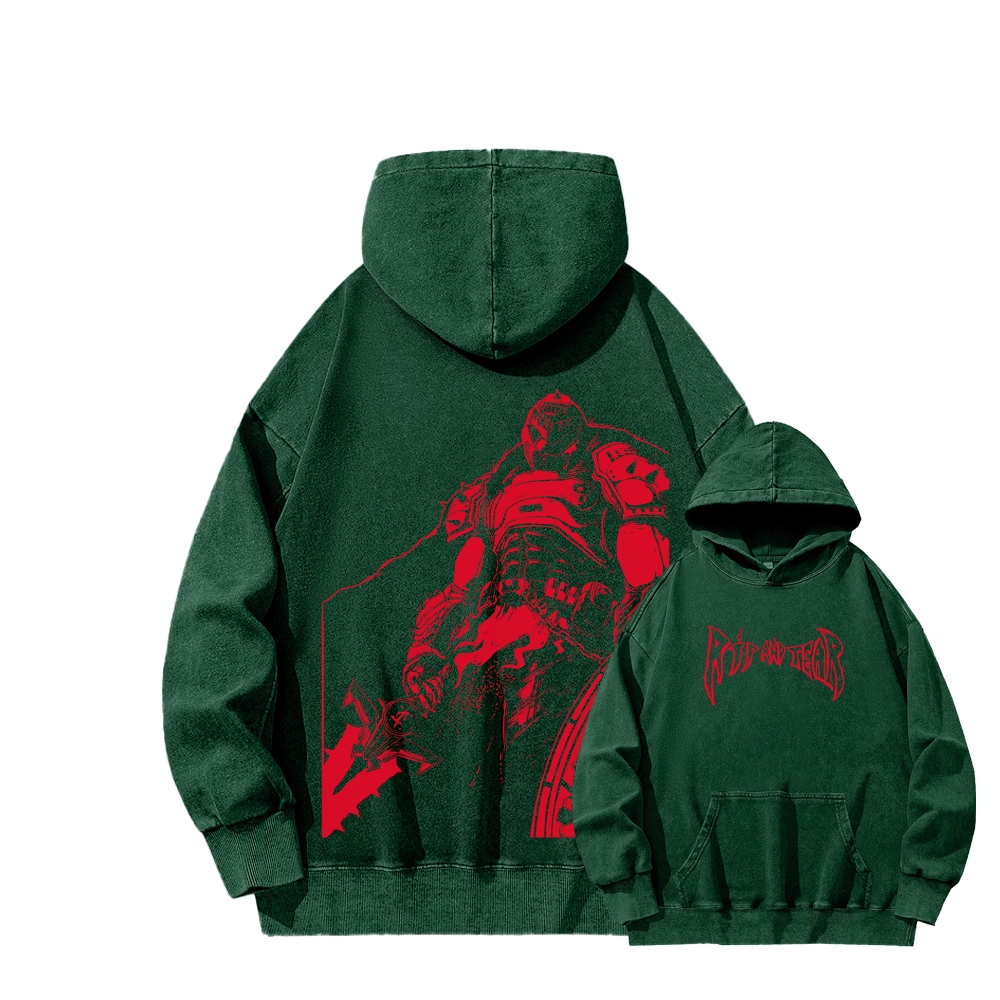 DOOM Unisex Washed Hoodie 2603018501