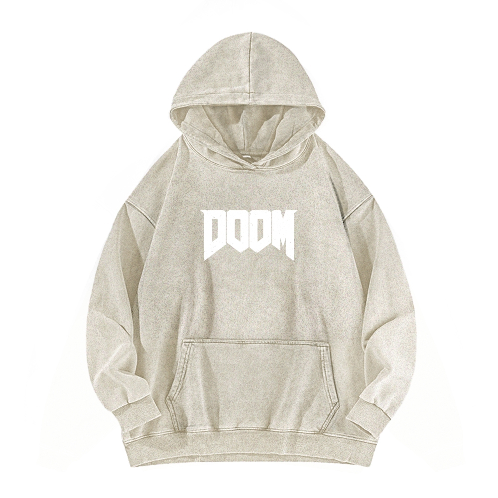 DOOM Unisex Washed Hoodie 2603018514
