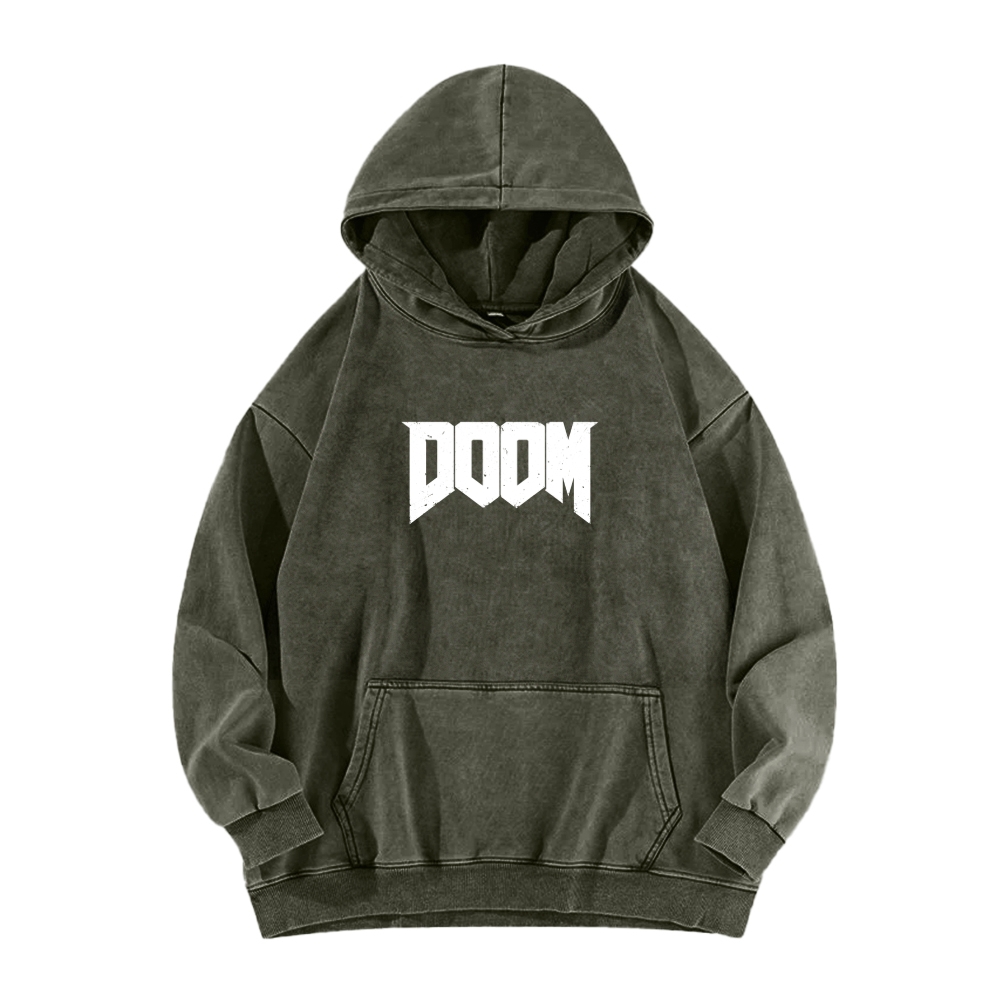 DOOM Unisex Washed Hoodie 2603018514